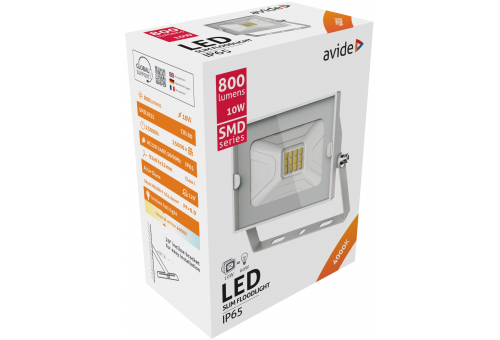LED Flutlichter Slim SMD 10W NW Weiß