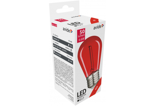 Dekor LED Filament Lichtquelle 0.6W E27 Rot