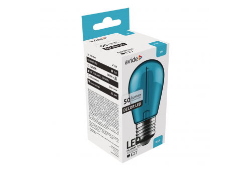 Dekor LED Filament Lichtquelle 1W E27 Blau