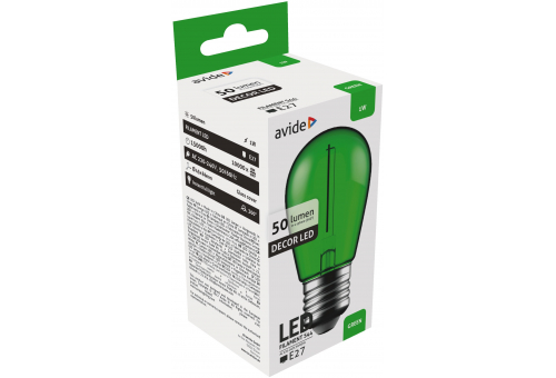 Dekor LED Filament Lichtquelle 1W E27 Grün
