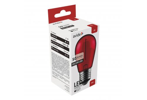 Dekor LED Filament Lichtquelle 1W E27 Rot