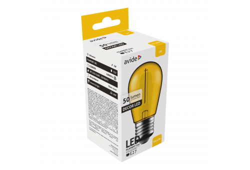 Dekor LED Filament Lichtquelle 1W E27 Gelb