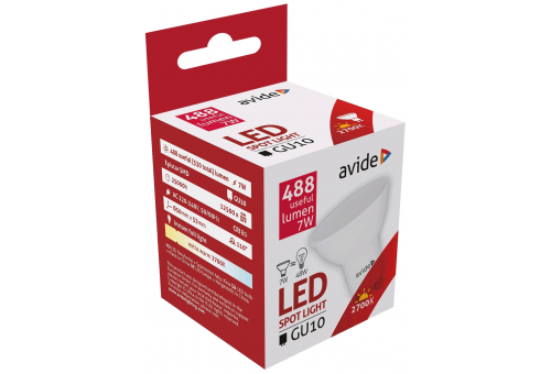 LED Spot Alu+Plastik 7W GU10 EW