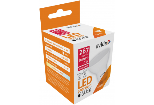 LED Spot Alu+Plastik 4W GU10 NW