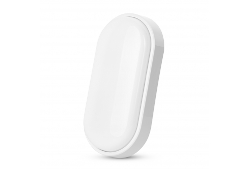 Avide Value Bulkhead Lamp Thebe Oval IP54 14W CW 6400K White