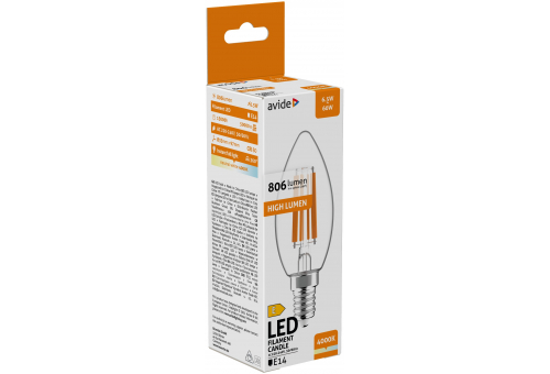 LED Filament Kerzenform 6.5W E14 NW Hohe Lichtausbeute
