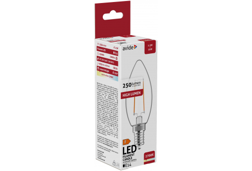 LED Filament Kerzenform 2.5W E14 WW