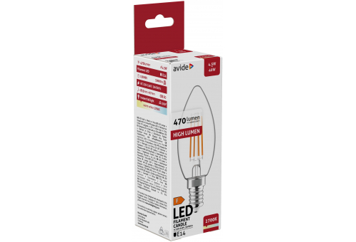 LED Filament Kerzenform 4.5W E14 WW
