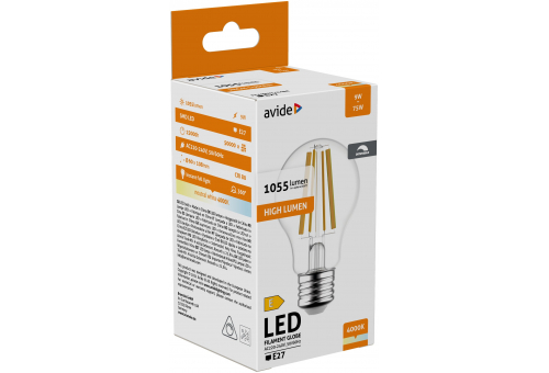 LED Filament Birnenform 9W Dimmbar E27 NW
