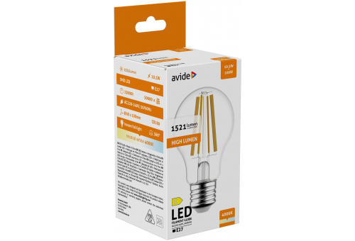 LED Filament Birnenform 10.5W E27 A70 NW Hohe Lichtausbeute