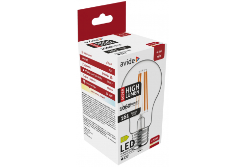 LED Filament Birnenform 6.6W E27 A60 WW 2700K Super Hohe Lichtausbeute