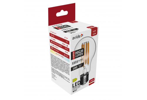 LED Filament Birnenform 9.5W E27 A60 WW 2700K Super Hohe Lichtausbeute