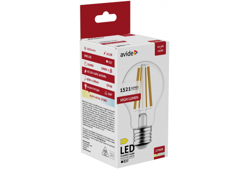 LED Filament Birnenform 10.5W E27 A65 WW Hohe Lichtausbeute