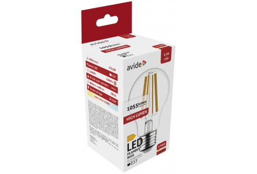 LED Filament Birnenform 8.5W E27 WW Hohe Lichtausbeute