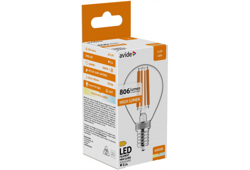 LED Filament Mini Birnenform 6.5W E14 NW Hohe Lichtausbeute