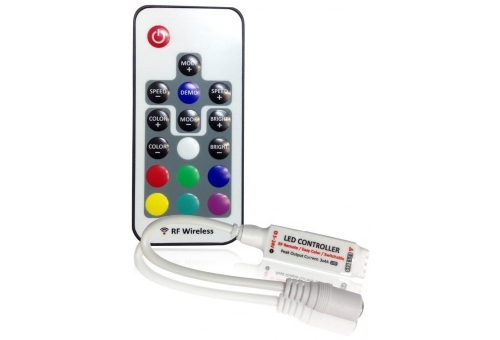 LED Streifen 12V 144W RGB 17 Tasten RF Fernbedienung und Controller