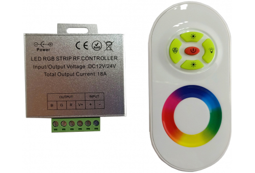 LED Streifen 12V 216W RGB 5 Tasten RF Fernbedienung und Controller mit Berührungssensor