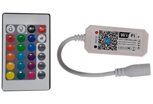 LED Streifen 12V 100W RGB+W IR Fernbedienung und WIFI Controller