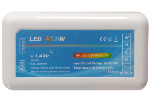 LED Streifen 12V 288W RGB+W 4 Zone Controller