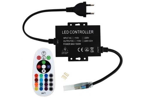 LED Streifen 220V RGB RF Fernbedienung und Controller max. 100m für LED-Streifen