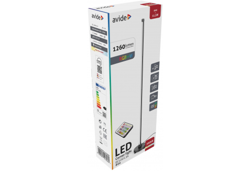 LED Eckleuchte Digital RGB + W mit Musiksensor