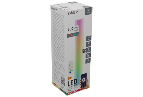 LED Eckleuchte Digital RGB + 3000K BT + mit Musiksensor