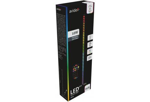 LED Eckleuchte Digital RGB mit Musiksensor + IR táv