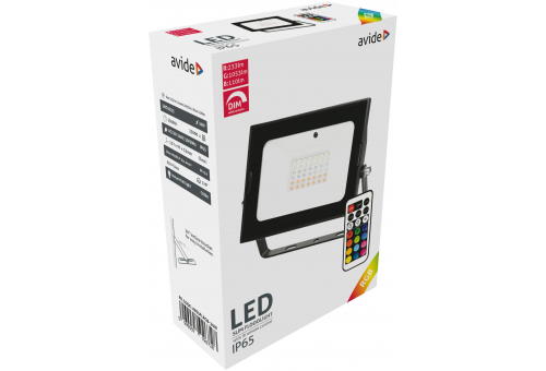 LED Flutlichter Slim SMD 30W RGB mit IR Fernbedienung