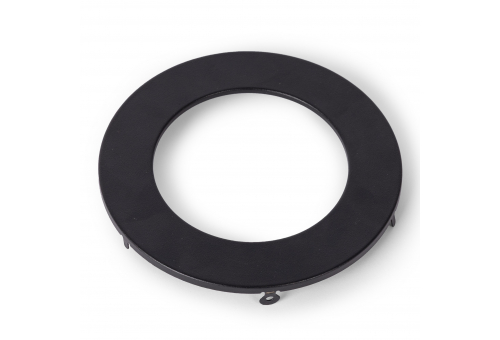 Avide Panel Frame Black round, for 6W recessed ALU panel