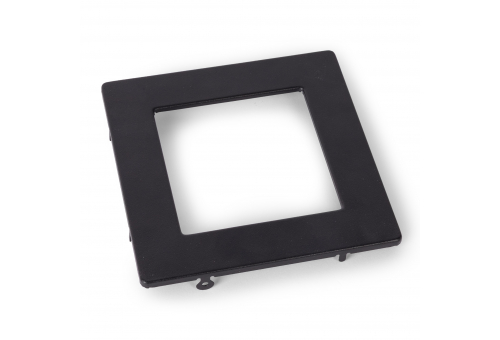 Avide Panel Frame Black square, for 6W recessed ALU panel
