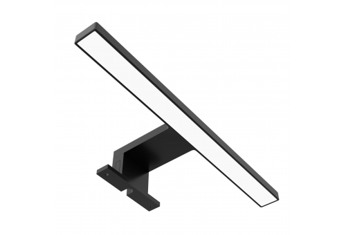 Avide LED Mirror Lamp Square Black Plastic 300mm NW 4000K 5W IP44